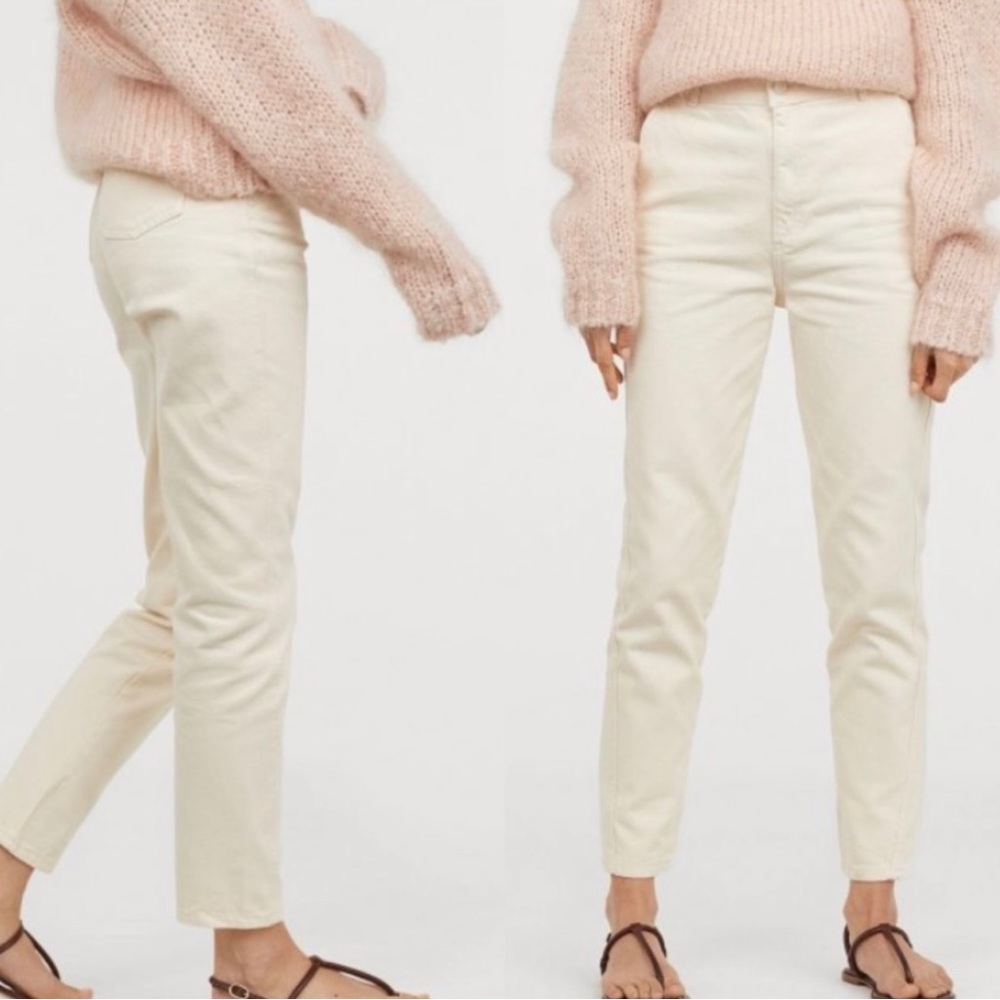 H&M high rise mom jeans